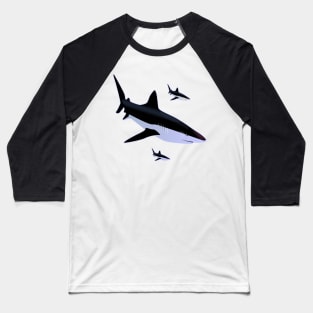 Shark Swarm Baseball T-Shirt